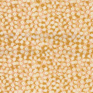 Printed Cotton Poplin - Bee Garden - Daisies - Beeswax