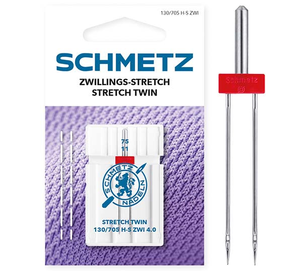 Schmetz - Sewing Machine Needles - Twin Stretch 4/75