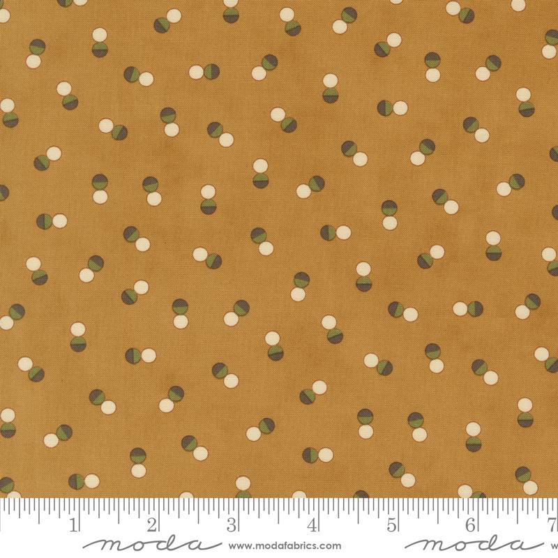 Printed Cotton Poplin -  Unity by Moda - Cognac