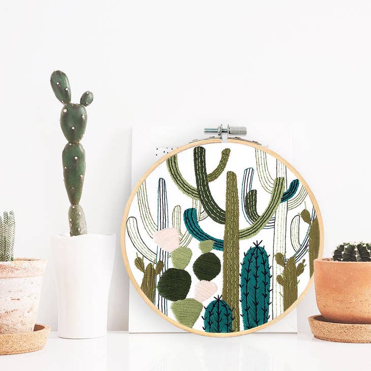 Embroidery Kit - Cactus Garden