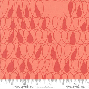 Printed Cotton Poplin - Simply Cozy - Drops Blenders - Coral