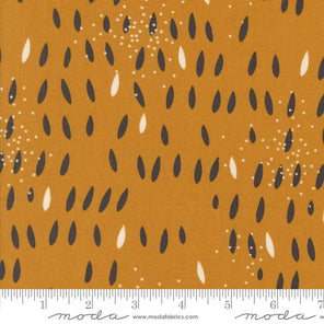 Printed Cotton Poplin - Simply Cozy - Pips Dots - Chai