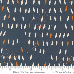 Printed Cotton Poplin - Simply Cozy - Pips Dots - Navy