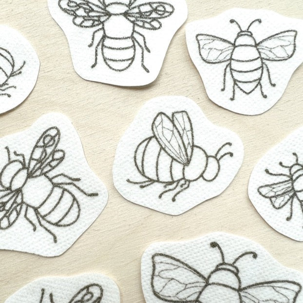 Embroidery Kit - Stick and Stitch Embroidery Patterns - Bees