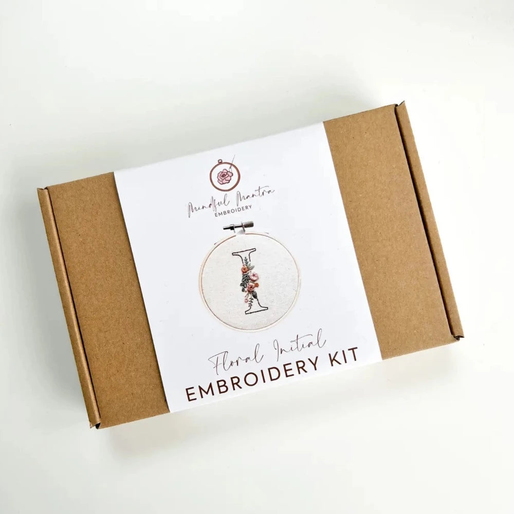 Embroidery Kit - Floral Initial