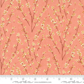 Printed Cotton Poplin - Acorn Hollow - Branch Flower in Apple