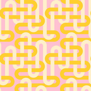 Drapey Cotton Print - Emily Van Hoff Groove - Sorbet