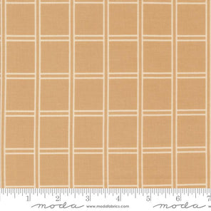 Printed Cotton Poplin - Rainier - Checks - Tan