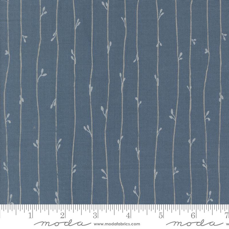 Printed Cotton Poplin - Rainier - Budding Stripes - Nantucket