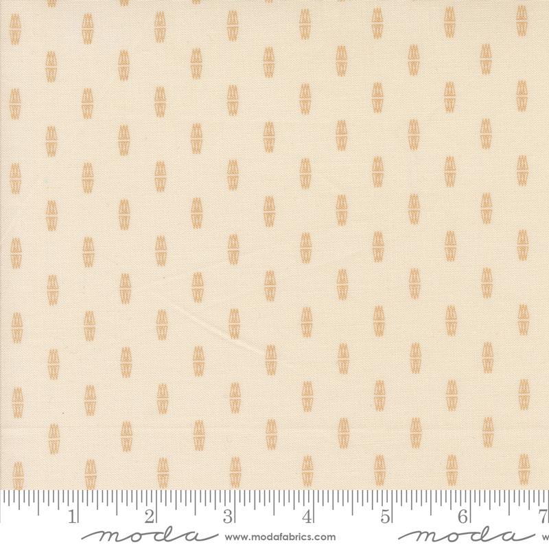 Printed Cotton Poplin - Rainier - Bug - Eggshell