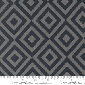 Printed Cotton Poplin - Rainier - Geometric - Deep Sea