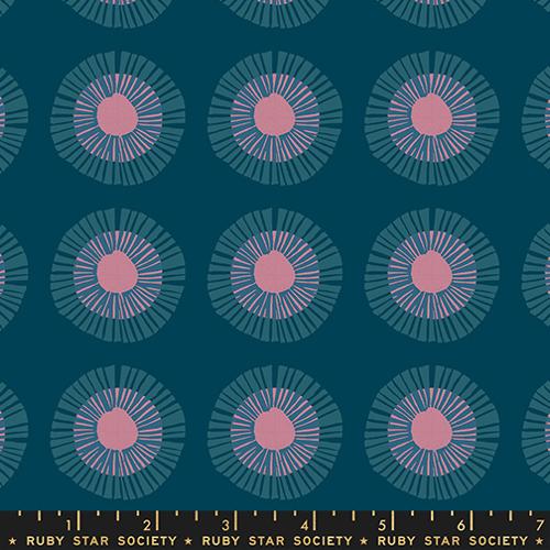 Printed Cotton Poplin - Ruby Star - Reimagined Landscapes - Geo Stamp, Galaxy