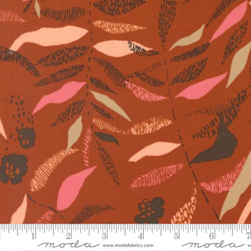 Printed Cotton Poplin - Boho Haven - Breeze - Spice