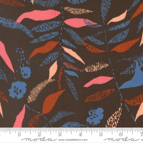 Printed Cotton Poplin - Boho Haven - Breeze - Walnut