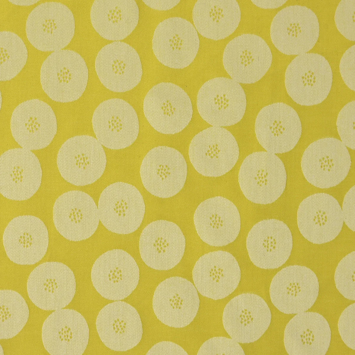 Japanese Cotton Jacquard - Yellow Spots
