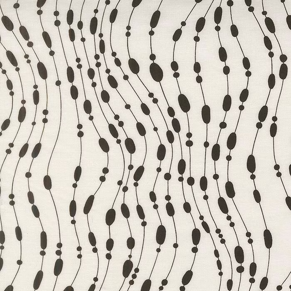 Printed Cotton Poplin - Zen Chic Mira - Whisper - Pearl