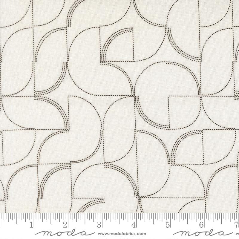 Printed Cotton Poplin - Mira - Echo - Pearl