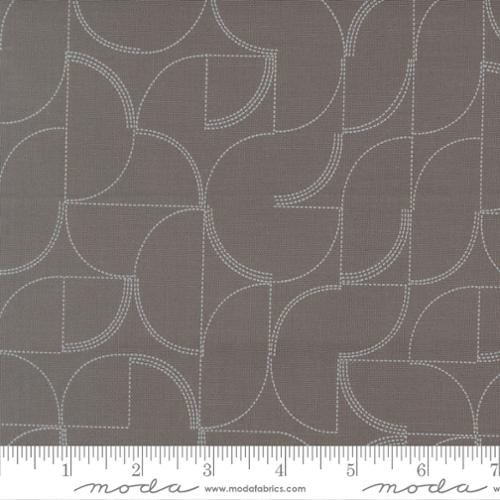 Printed Cotton Poplin - Mira - Echo - Graphite