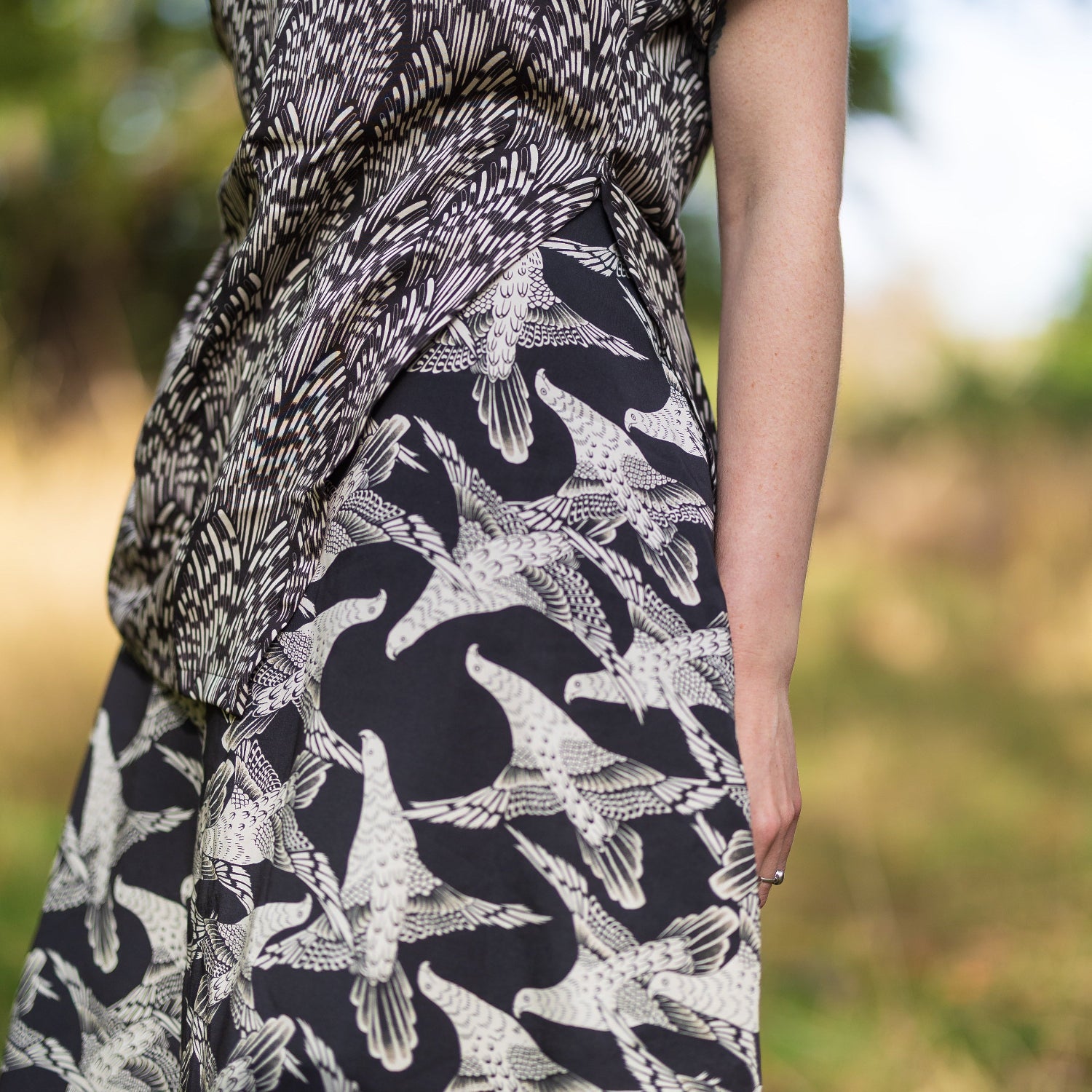 High Noon Printed Tencel - Hawks - Porcupine