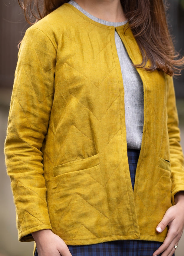 Quilted Tamarack Jacket in European Linen