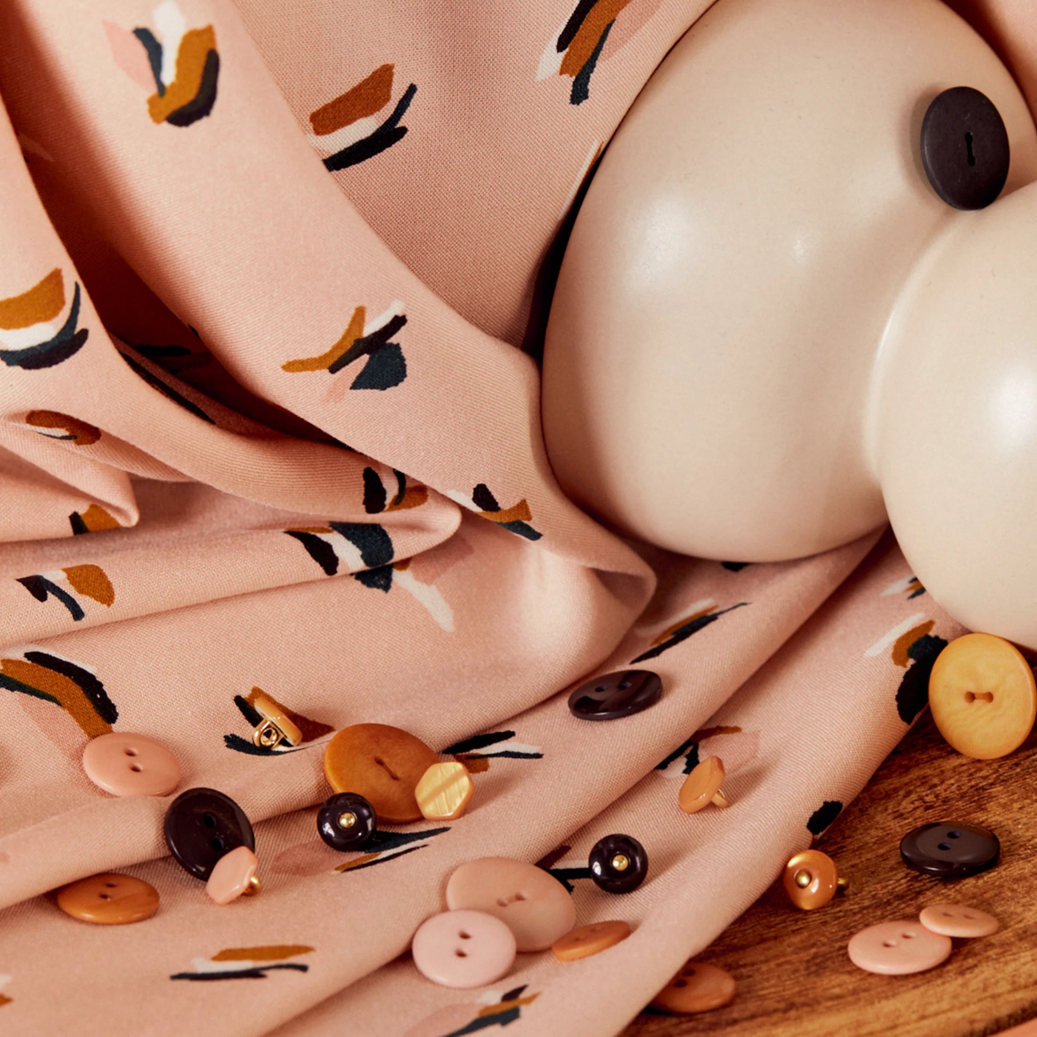 Atelier Brunette - Printed Viscose - Beryl Blush