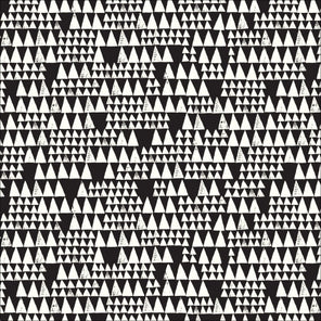Printed Organic Cotton Poplin - Upwards from Imprint by Eloise Renouf - Black