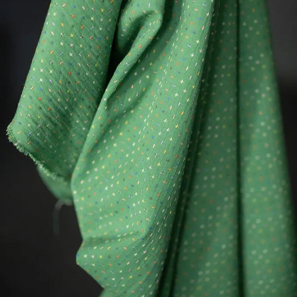 Merchant & Mills - Indian Cotton Cross Stitch - Green Bobbette