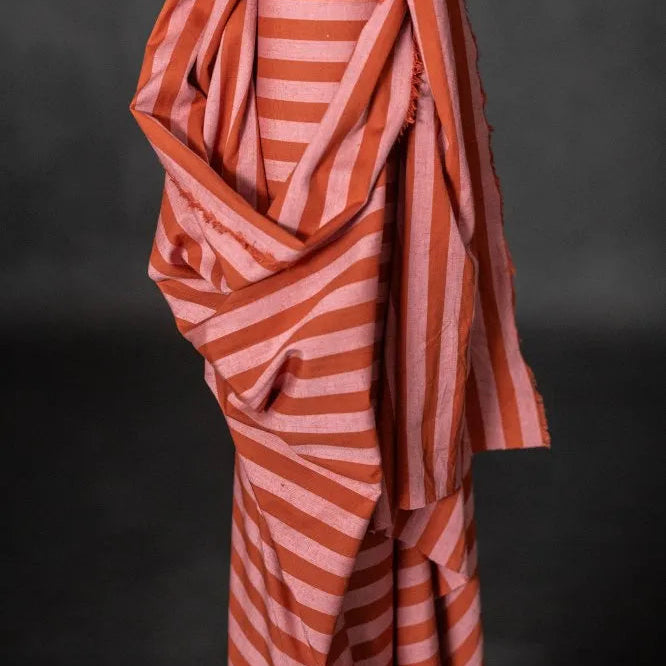 Merchant & Mills - Organic Cotton / Linen Stripe - Pink Blush