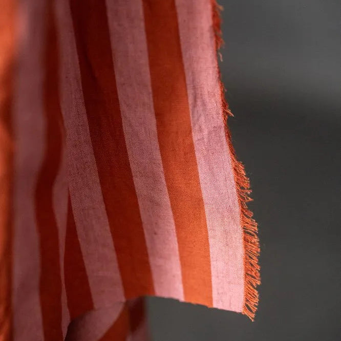 Merchant & Mills - Organic Cotton / Linen Stripe - Pink Blush