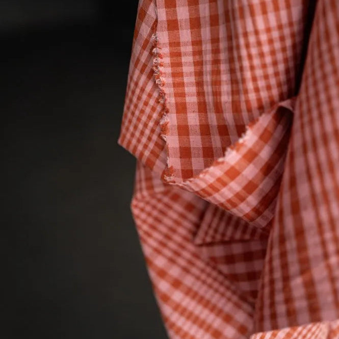 Merchant & Mills - Organic Cotton / Linen Check - Sorbet Melt