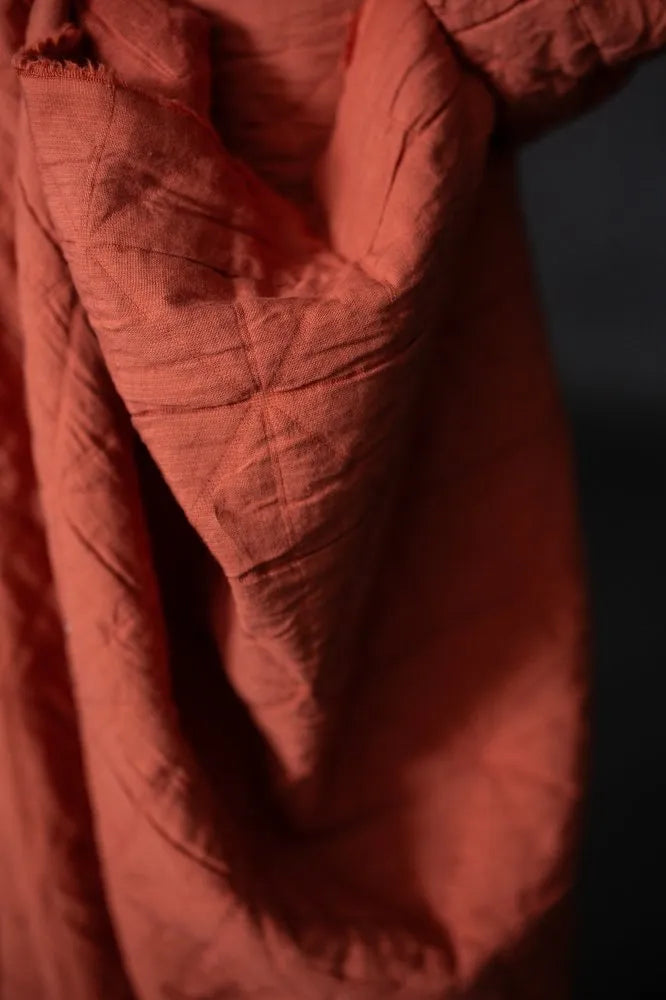 Merchant & Mills - Quilted Jacquard Cotton - Orange Spritz