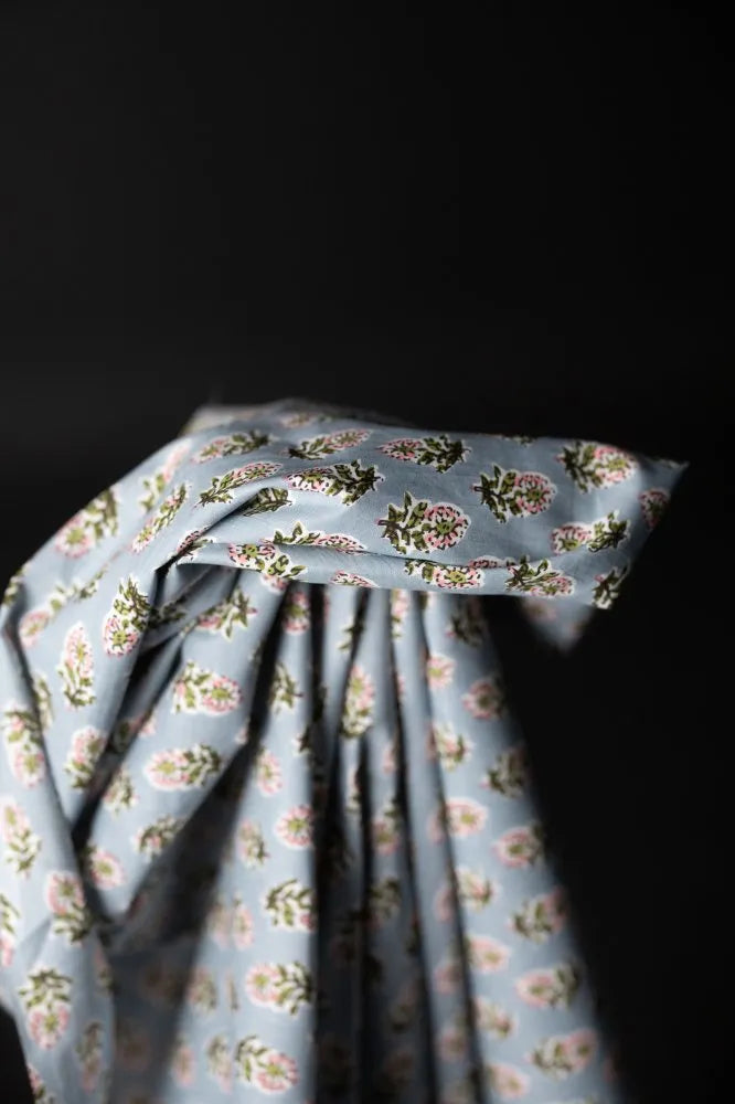 Merchant & Mills Phoebe Blues Indian Block Print Cotton