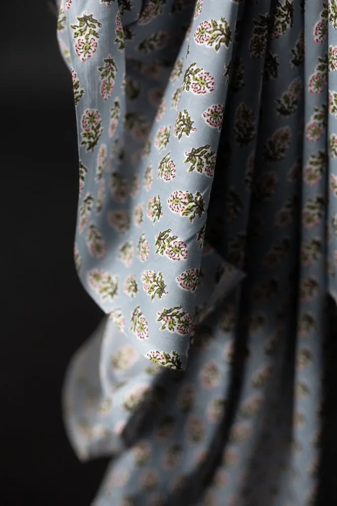 Merchant & Mills Phoebe Blues Indian Block Print Cotton