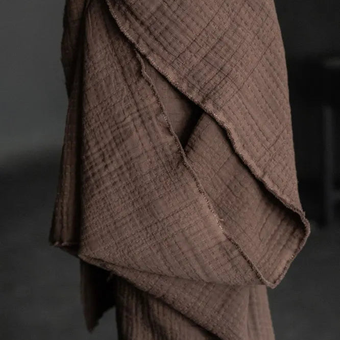 Merchant & Mills - Quilted Jacquard Cotton - Soft Stitch - Archie Brown