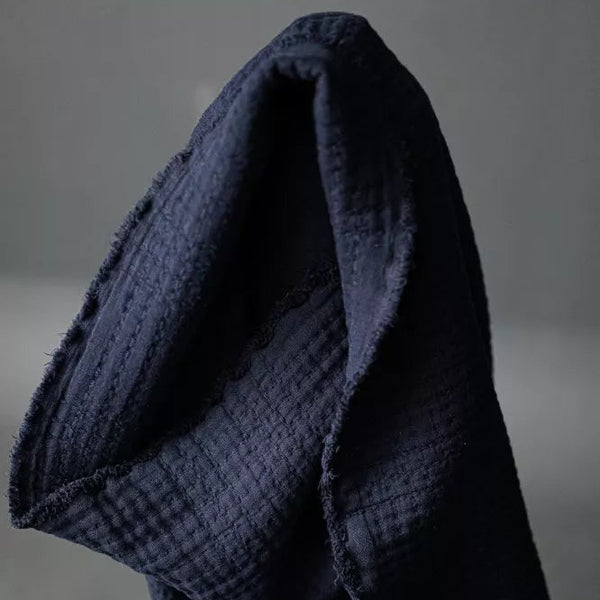 Merchant & Mills - Quilted Jacquard Cotton - Soft Stitch - Navy