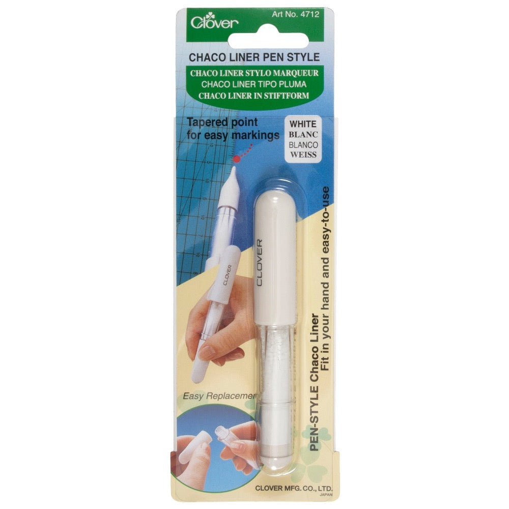 Clover 4712 - White Chaco Liner Pen
