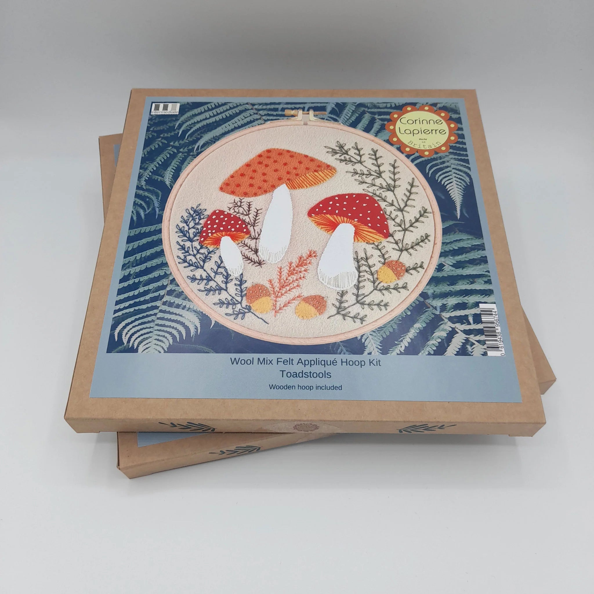 Felt Craft Kit - Toadstool Appliqué Hoop