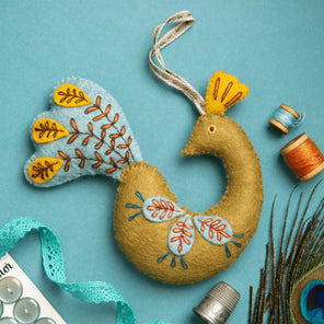 Felt Craft Kit - Folk Peacock