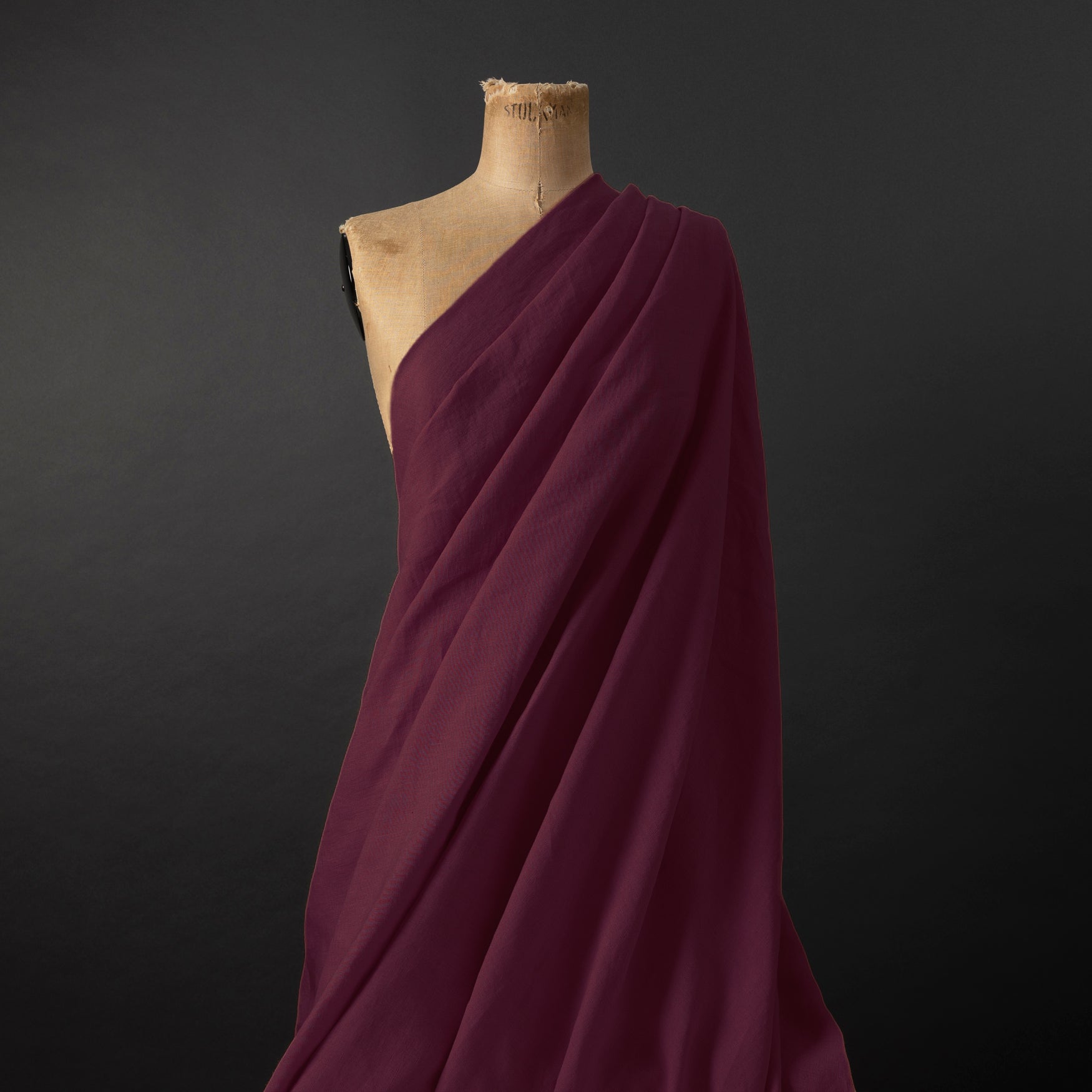 European Washed Linen - Dark Plum
