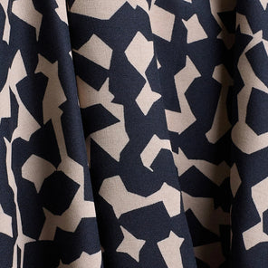 Atelier Brunette - Printed Viscose - Ekko - Deep Charcoal