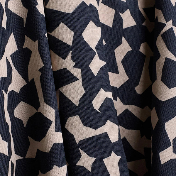 Atelier Brunette - Printed Viscose - Ekko - Deep Charcoal