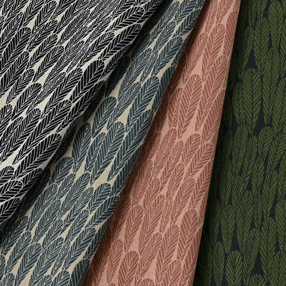 Lightweight Canvas - Bookhou - Leaf - Green/Beige