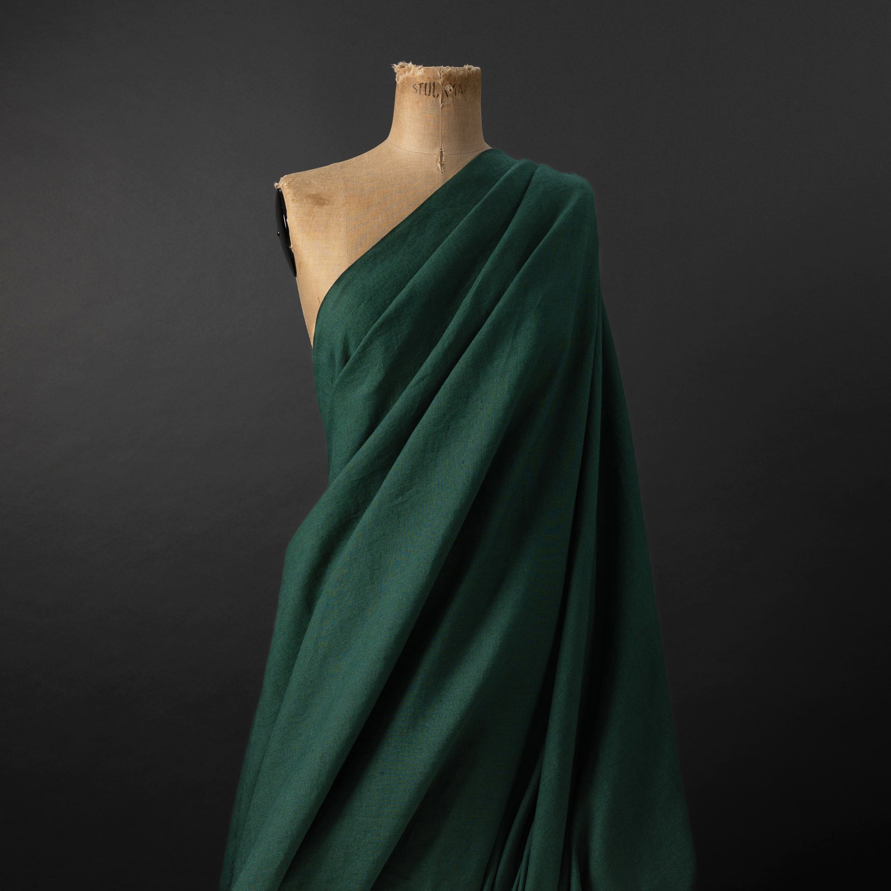 European Washed Linen - Evergreen