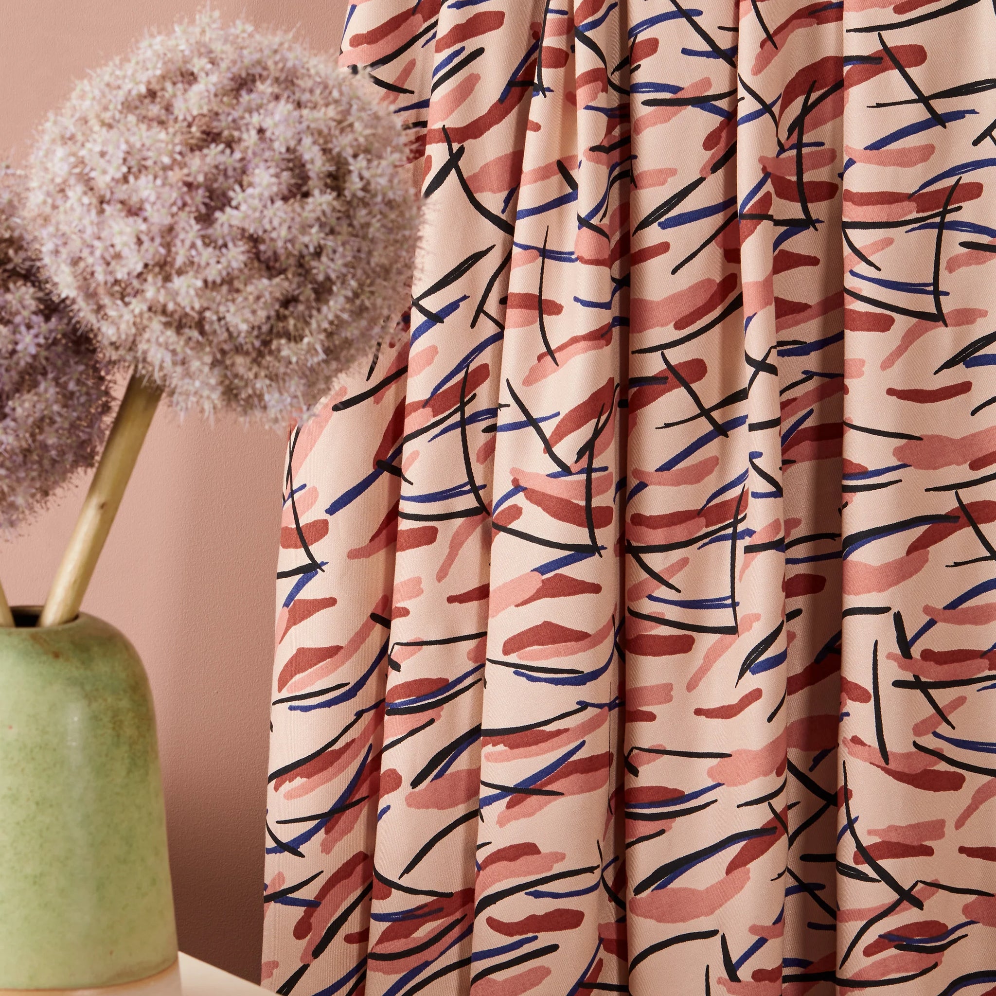 Atelier Brunette - Printed Viscose - Fuji Blush