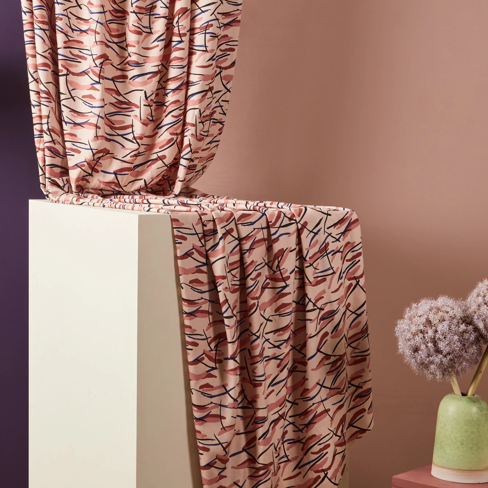 Atelier Brunette - Printed Viscose - Fuji Blush