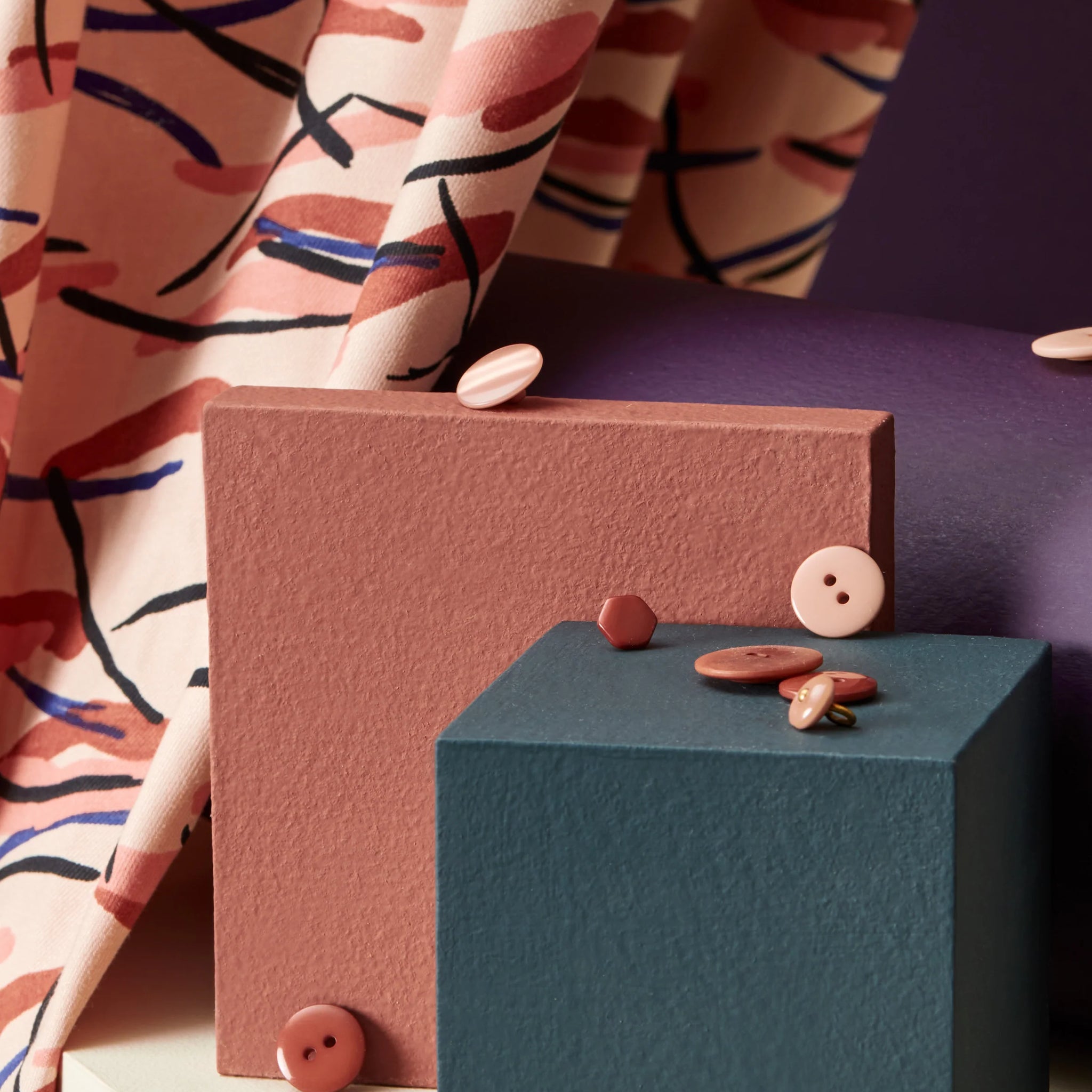 Atelier Brunette - Printed Viscose - Fuji Blush