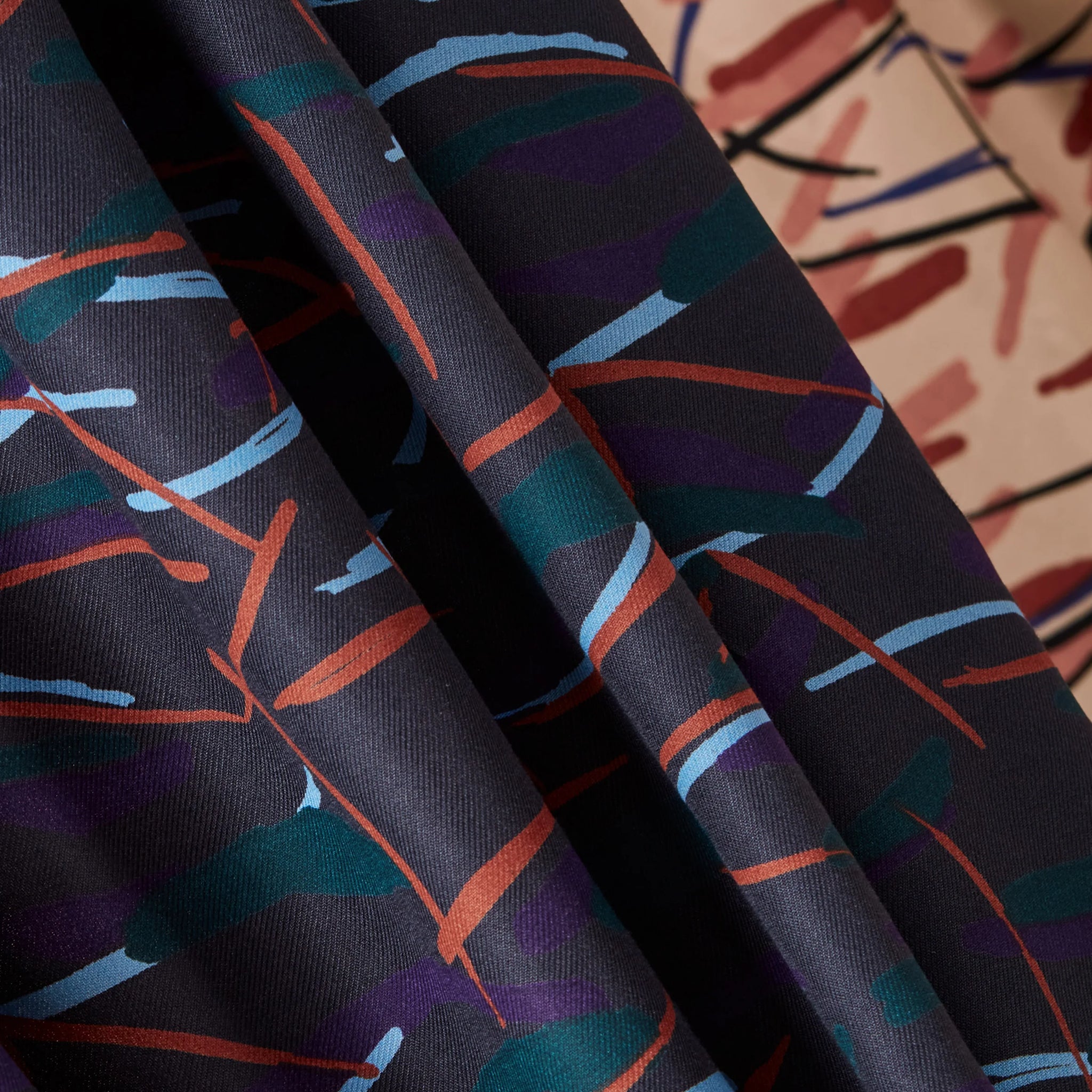 Atelier Brunette - Printed Viscose - Fuji Blush