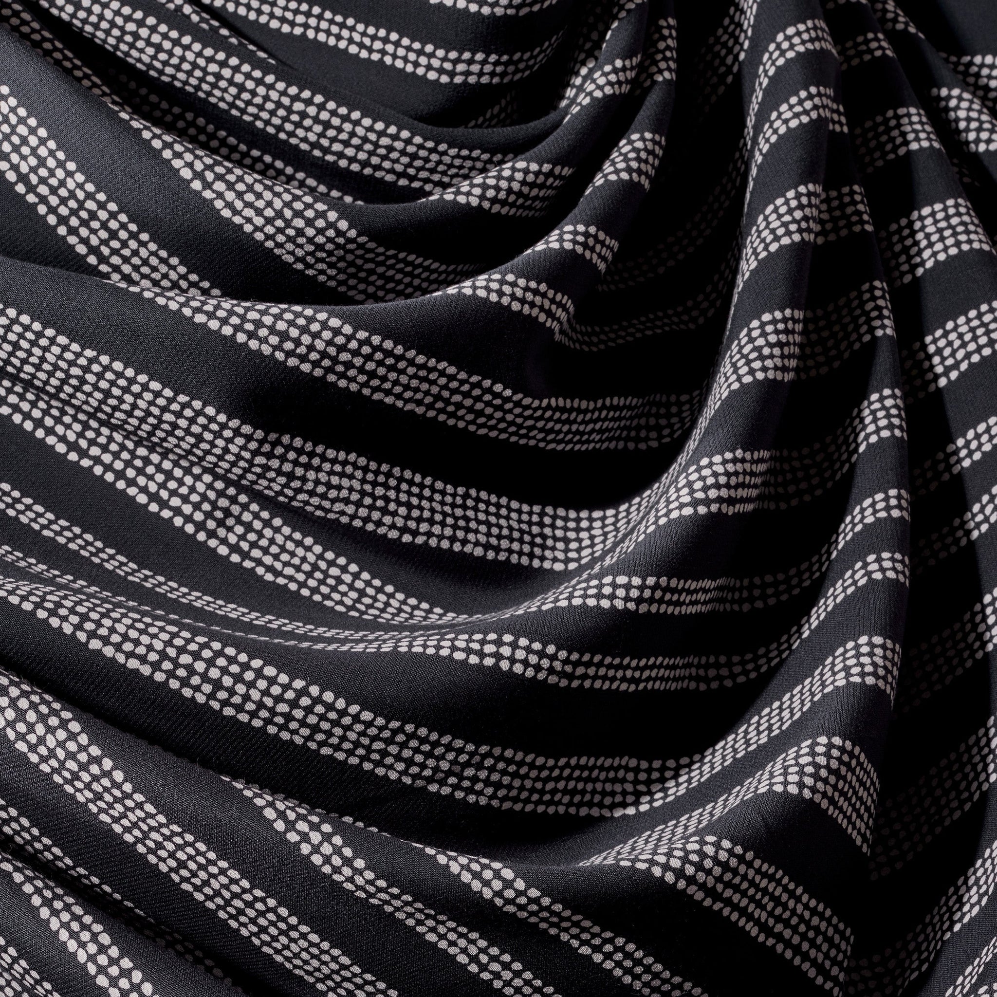 Atelier Brunette - Printed Viscose - Gaïa - Deep Charcoal