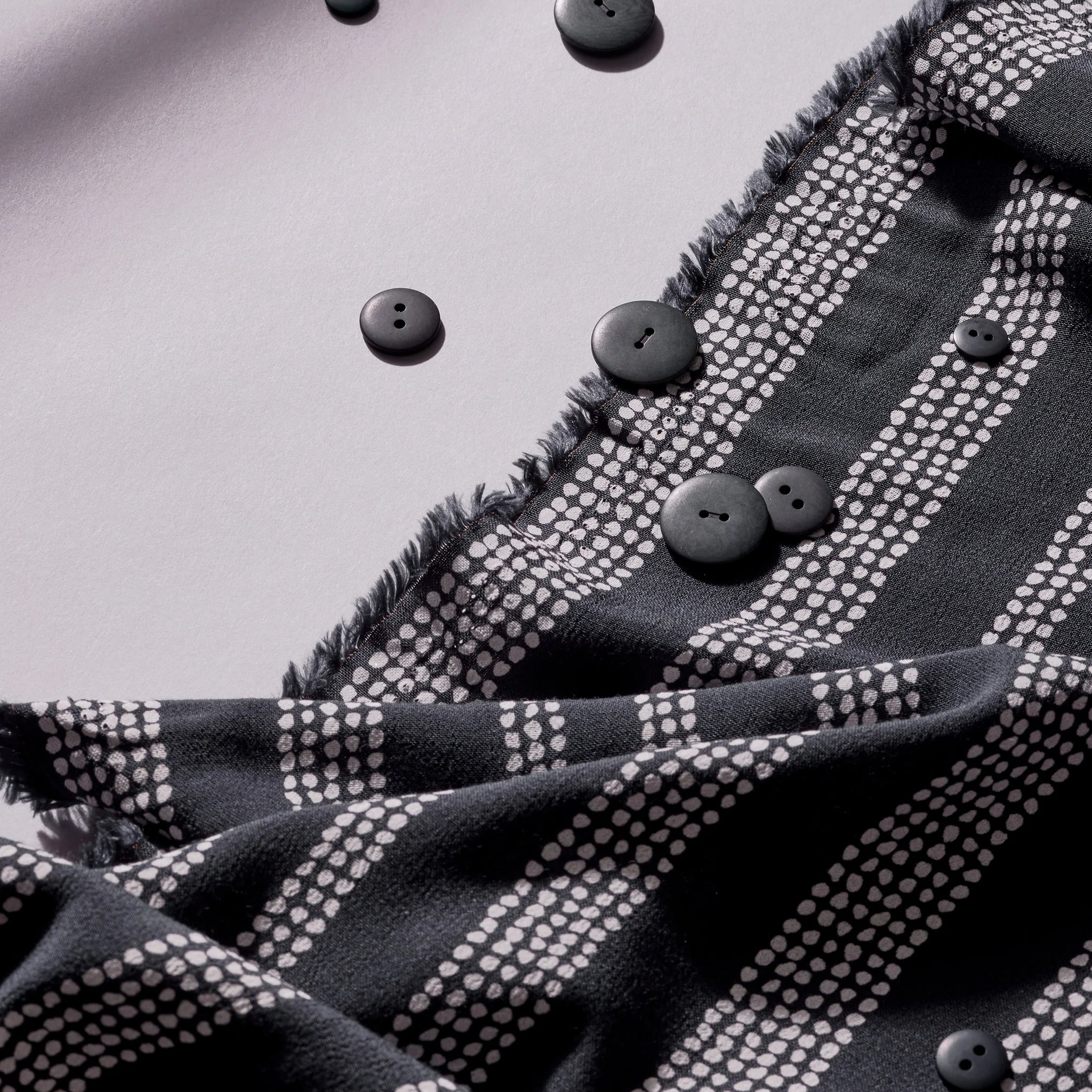 Atelier Brunette - Printed Viscose - Gaïa - Deep Charcoal