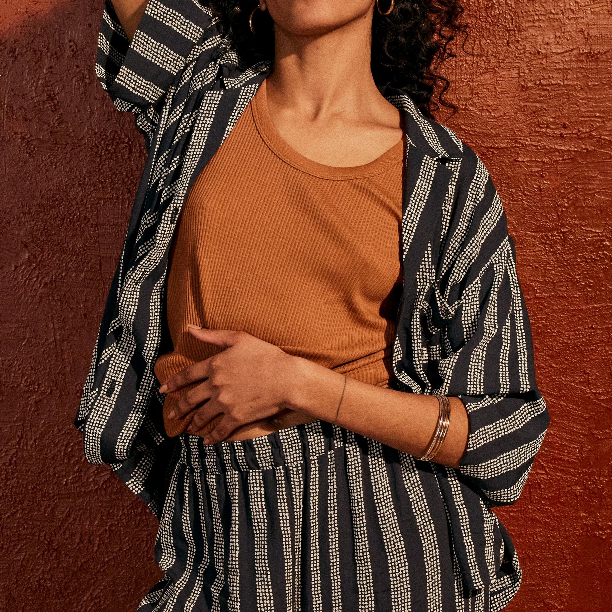 Atelier Brunette - Printed Viscose - Gaïa - Deep Charcoal